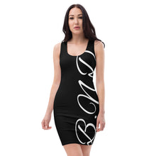 Load image into Gallery viewer, Black BND Cursive Dress
