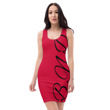 Load image into Gallery viewer, Crimson BND Cursive Dress
