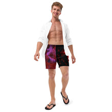 Load image into Gallery viewer, Big North Drip Red/Purple Smoke Swimshorts
