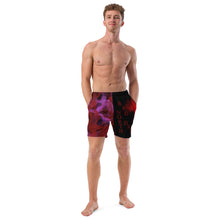 Load image into Gallery viewer, Big North Drip Red/Purple Smoke Swimshorts
